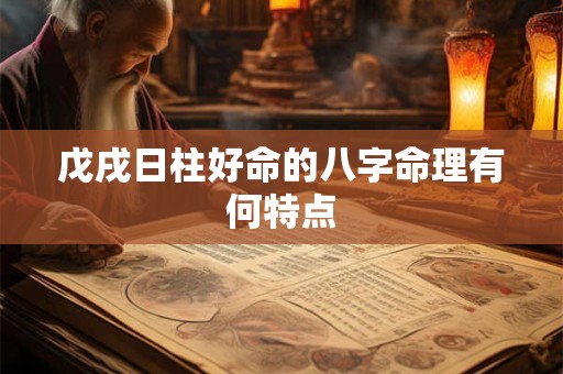 戊戌日柱好命的八字命理有何特点