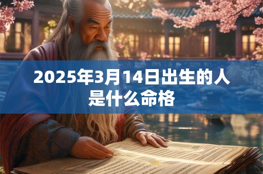 2025年3月14日出生的人是什么命格 2025年3月14日出生的人是什么命格