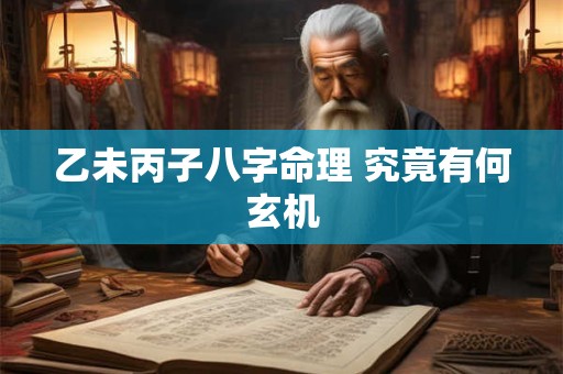 乙未丙子八字命理 究竟有何玄机