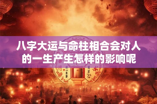 八字大运与命柱相合会对人的一生产生怎样的影响呢
