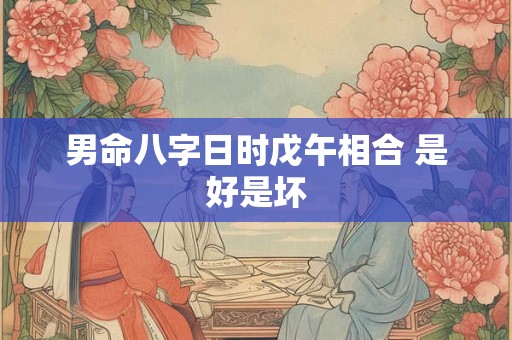 男命八字日时戊午相合 是好是坏