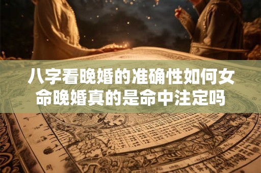 八字看晚婚的准确性如何女命晚婚真的是命中注定吗
