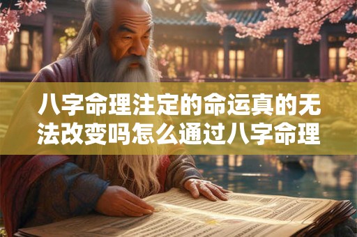八字命理注定的命运真的无法改变吗怎么通过八字命理看命运