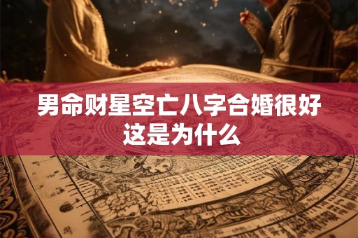男命财星空亡八字合婚很好 这是为什么