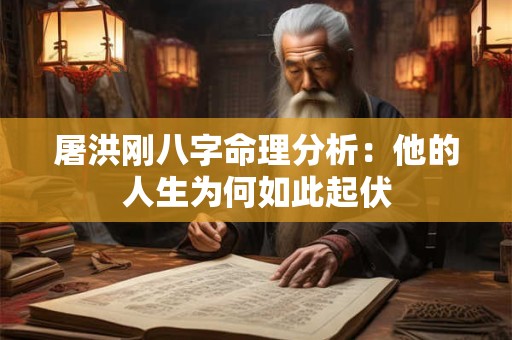 屠洪刚八字命理分析：他的人生为何如此起伏