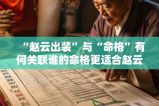 “赵云出装”与“命格”有何关联谁的命格更适合赵云出装