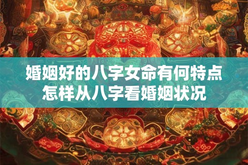婚姻好的八字女命有何特点怎样从八字看婚姻状况