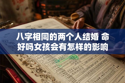 八字相同的两个人结婚 命好吗女孩会有怎样的影响