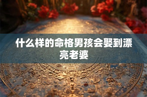 什么样的命格男孩会娶到漂亮老婆