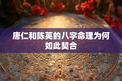 唐仁和陈英的八字命理为何如此契合