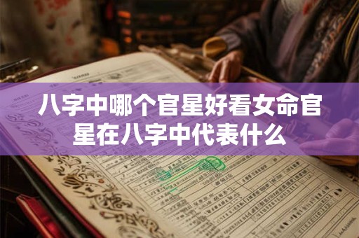 八字中哪个官星好看女命官星在八字中代表什么
