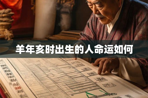 羊年亥时出生的人命运如何