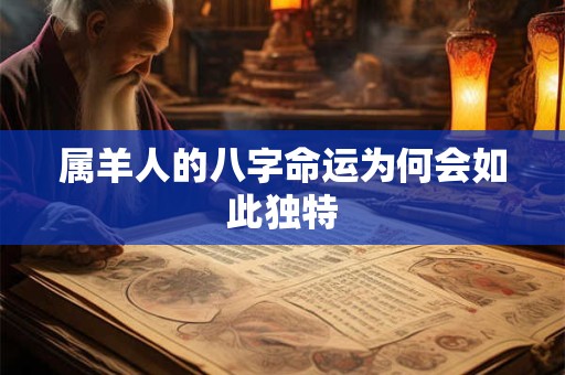 属羊人的八字命运为何会如此独特