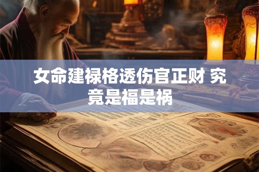 女命建禄格透伤官正财 究竟是福是祸