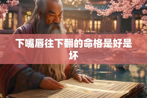 下嘴唇往下翻的命格是好是坏