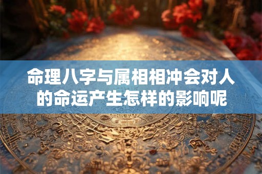 命理八字与属相相冲会对人的命运产生怎样的影响呢