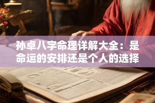 孙卓八字命理详解大全：是命运的安排还是个人的选择