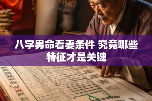 八字男命看妻条件 究竟哪些特征才是关键