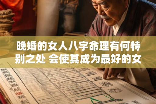晚婚的女人八字命理有何特别之处 会使其成为最好的女人