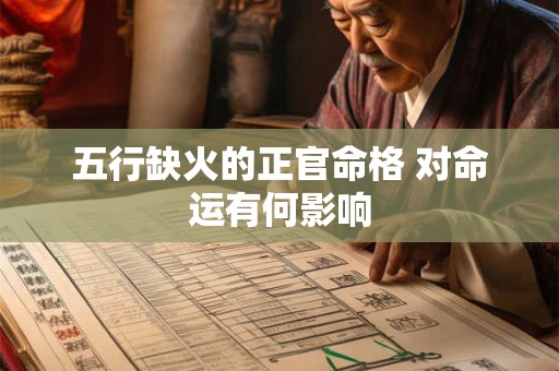 五行缺火的正官命格 对命运有何影响
