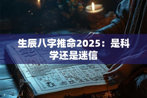 生辰八字推命2025:是科学还是迷信 生辰八字推命2025:是科学还是迷信