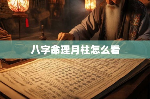 八字命理月柱怎么看