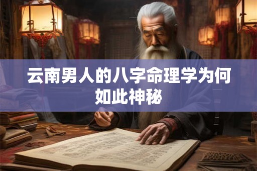 云南男人的八字命理学为何如此神秘