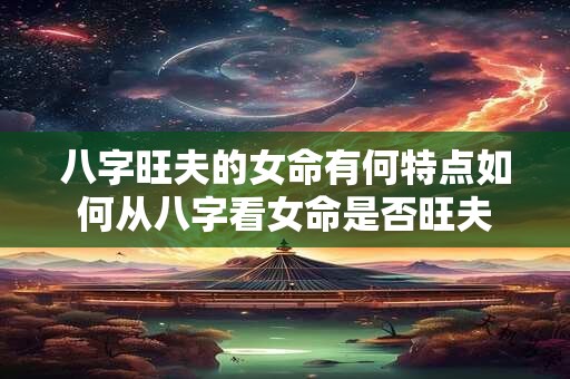 八字旺夫的女命有何特点如何从八字看女命是否旺夫