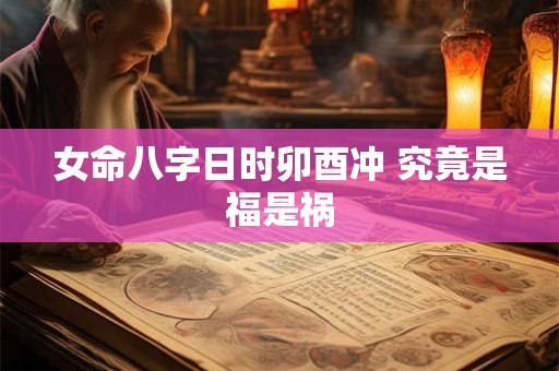 女命八字日时卯酉冲 究竟是福是祸