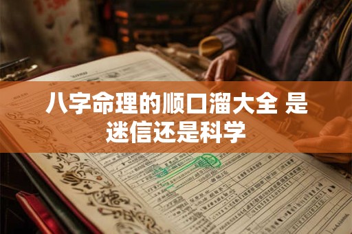 八字命理的顺口溜大全 是迷信还是科学