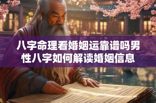 八字命理看婚姻运靠谱吗男性八字如何解读婚姻信息 八字命理看婚姻运靠谱吗男性八字如何解读婚姻信息