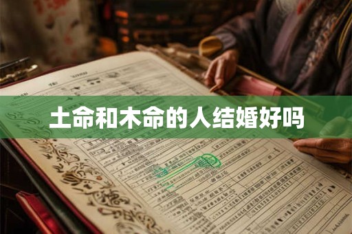 土命和木命的人结婚好吗 土命和木命的人结婚好吗
