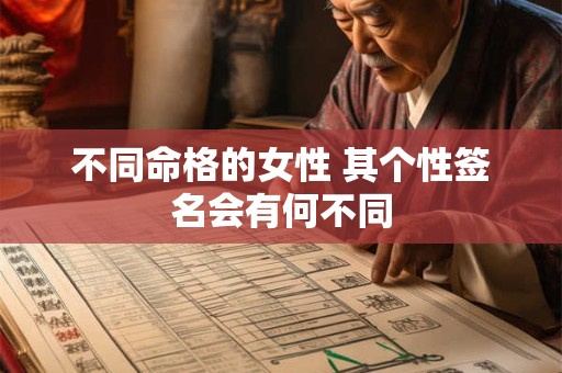 不同命格的女性 其个性签名会有何不同