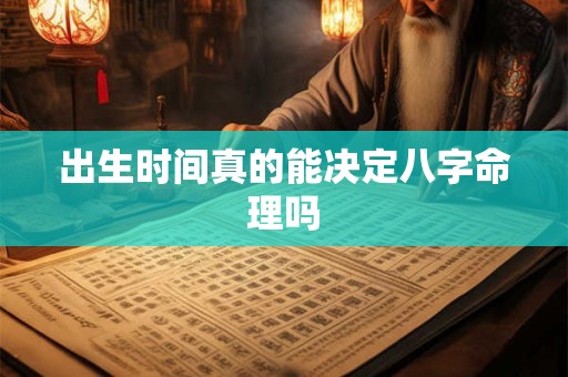 出生时间真的能决定八字命理吗