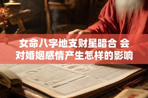 女命八字地支财星暗合 会对婚姻感情产生怎样的影响呢