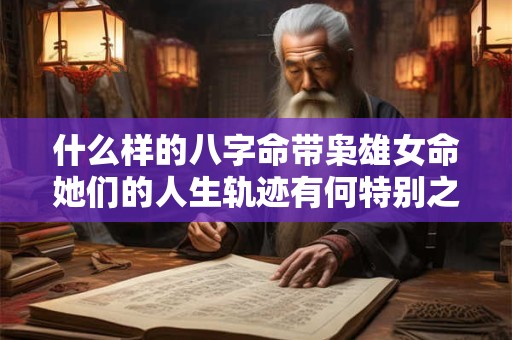 什么样的八字命带枭雄女命她们的人生轨迹有何特别之处