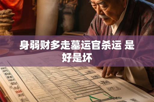 身弱财多走墓运官杀运 是好是坏