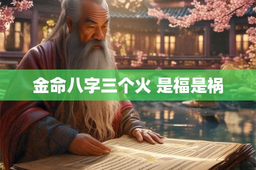 金命八字三个火 是福是祸