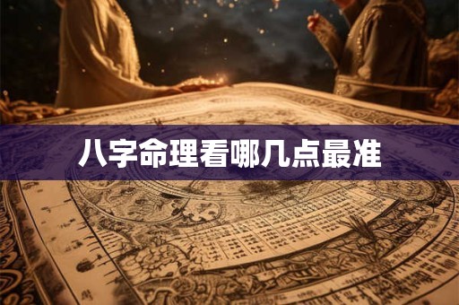 八字命理看哪几点最准
