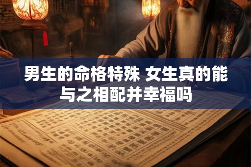 男生的命格特殊 女生真的能与之相配并幸福吗