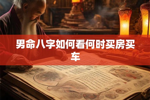 男命八字如何看何时买房买车