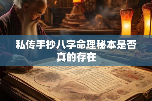 私传手抄八字命理秘本是否真的存在