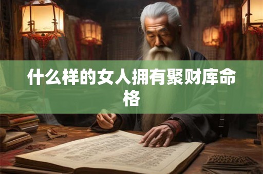 什么样的女人拥有聚财库命格