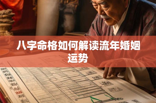 八字命格如何解读流年婚姻运势