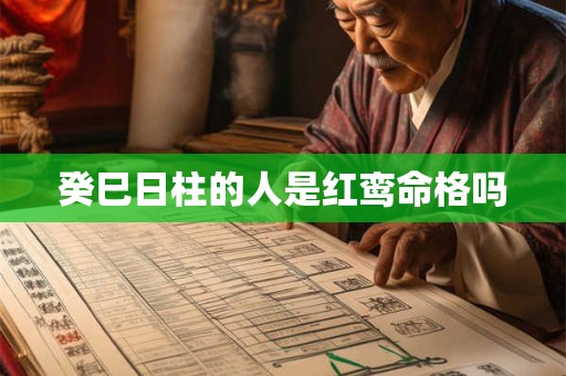 癸巳日柱的人是红鸾命格吗