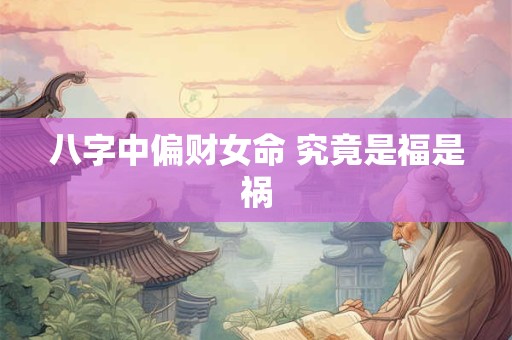八字中偏财女命 究竟是福是祸