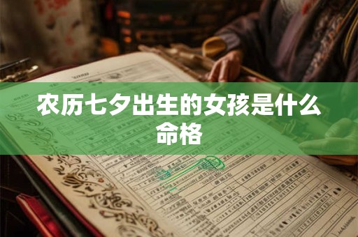 农历七夕出生的女孩是什么命格