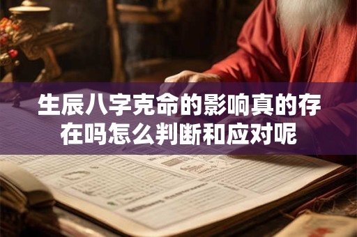 生辰八字克命的影响真的存在吗怎么判断和应对呢