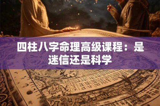 四柱八字命理高级课程：是迷信还是科学