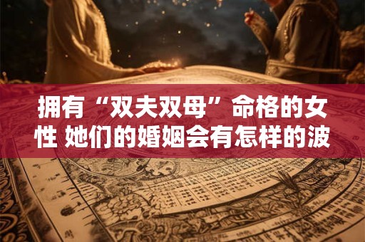 拥有“双夫双母”命格的女性 她们的婚姻会有怎样的波折